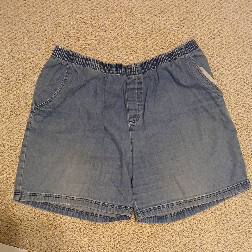 Basic Editions Light Blue Jean Shorts Size Xl